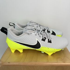 Nike Vapor Edge Speed 360 2 Platinum Volt Football DA5455 004 Men's Size 10